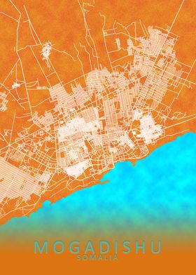 Mogadishu Somalia City Map