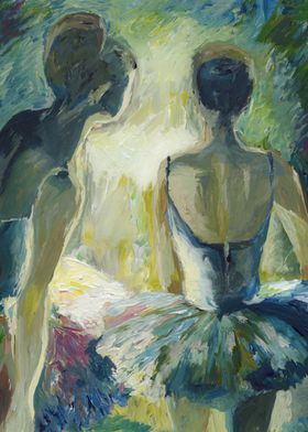 Ballerinas Painting Acryli