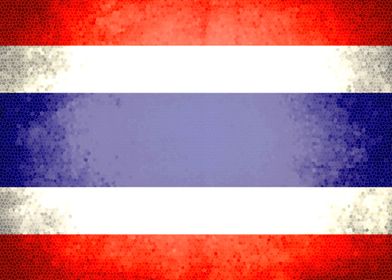 Thailand vintage flag