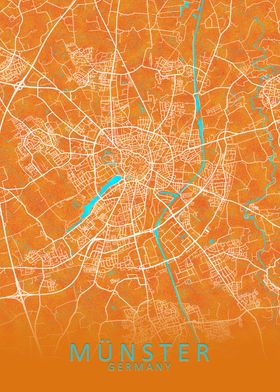 Munster Germany City Map