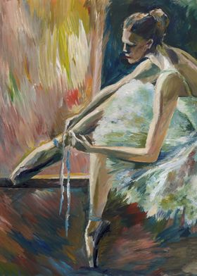 Ballerina Painting Acrylic