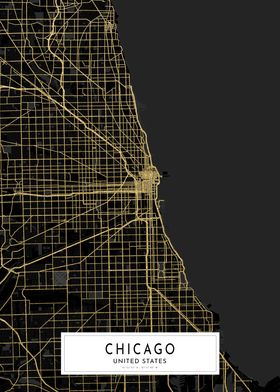 Chicago Gold City Map