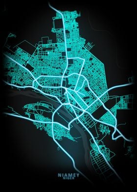 Niamey Niger City Map 