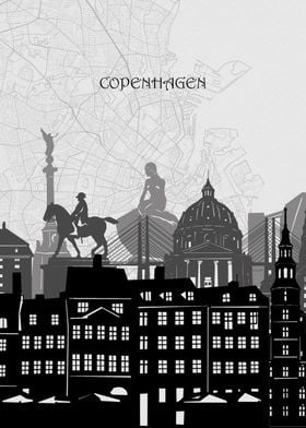 copenhagen cityscape map