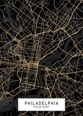 Philadelphia Gold City Map