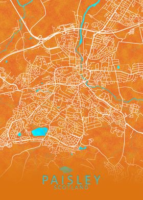 Paisley Scotland City Map