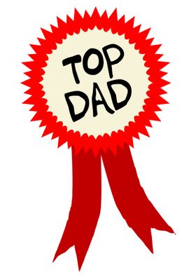 Top Dad Rosette