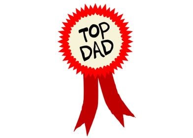 Top Dad Rosette