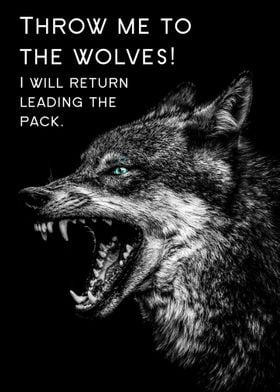 wolf quote art