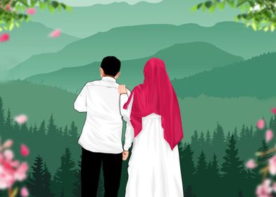 Couple in the Nature