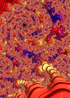 Colorful Fractal Vortex