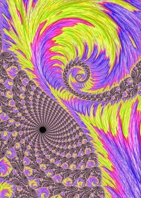 Vibrant Trippy Fractal