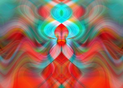 Color Fractal Abstract Art