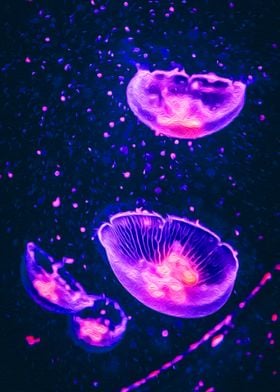 Jellyfish in Darkness