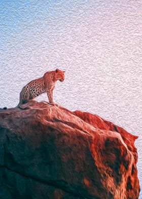 Leopard on a Mountain