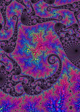 Neon Rainbow Fractal