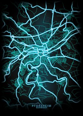 Pforzheim Germany City Map