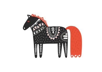Horse Pattern Scandi
