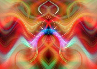 Color Fractal Abstract Art