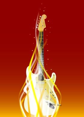 Burning Guitar