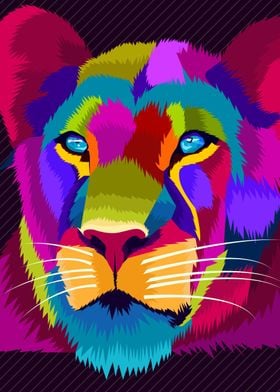 stylized lion