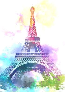 Eiffel Tower Abstract