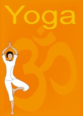 Yoga Tree Pose Poster