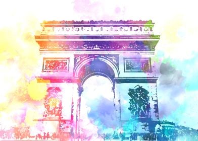 Arc De Triomphe Colorfull