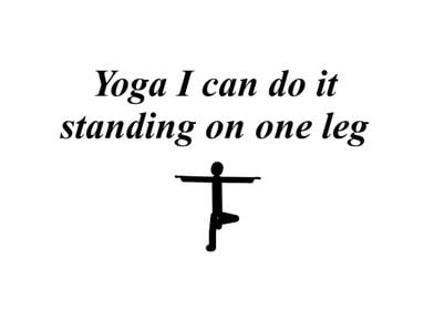 yoga standing on one leg