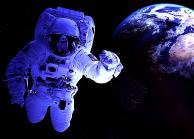 Spacewalk and earth