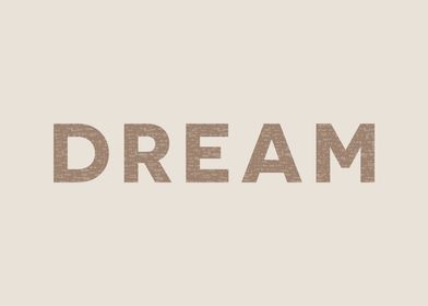 Dream Minimal Typography