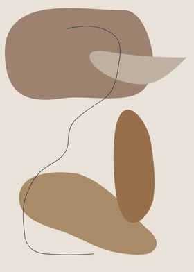 Abstract Beige Shapes