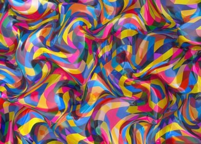 colorful wavy background c