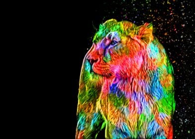 Lioness polyart