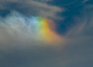 Mini rainbow in the clouds