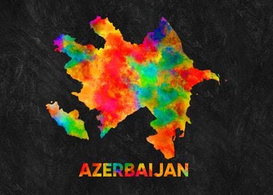 azerbaijan map