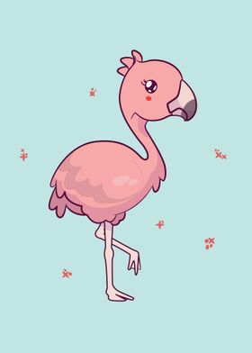 Kawaii Flamingo