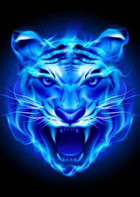  blue fire tiger 