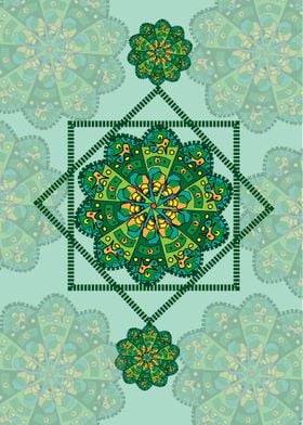 mandala green 2