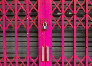 Fence gates Pink