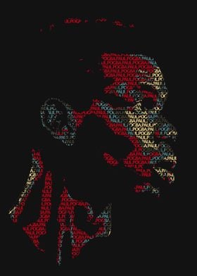 Pogba Text Art Man Utd