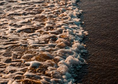 Relaxing beach waves