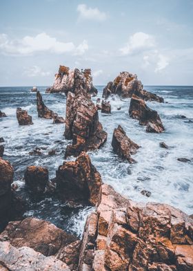 Rocks in the ocean