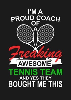 TENNIS COACH GIFT IDEA' Poster by PosterWorld | Displate