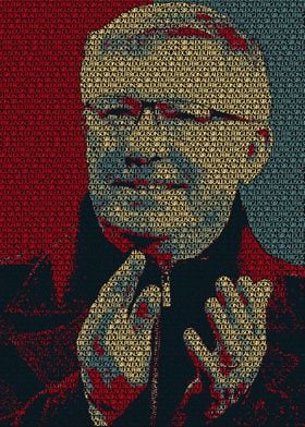 Sir Alex Ferguson Text Art