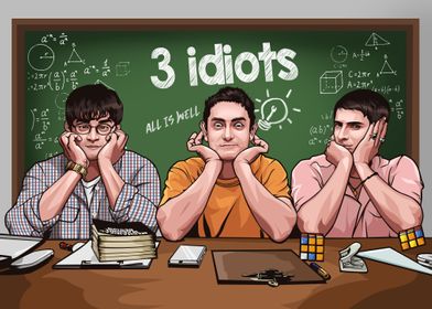 3 idiots poster art
