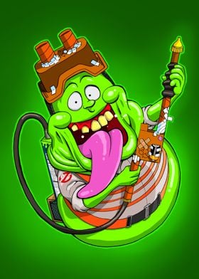 Ghostbusters Poster Slime