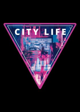 City Life Neon Retrowave