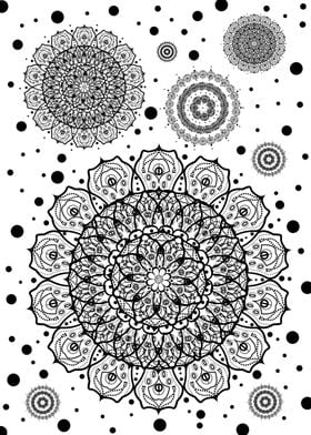 scattered mandalas