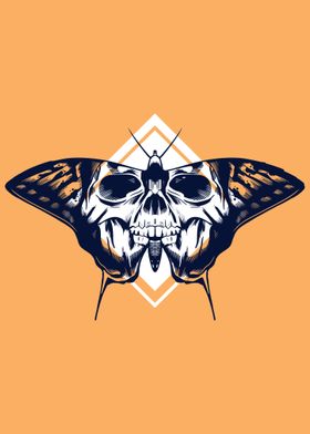 Butterfly and Skull